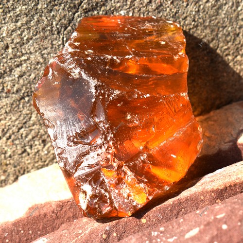 AMBRA Naturale 380,30 Ct NON TAGLIATA Grezzo CERTIFICATO GREZZO Arancio Pietre Sciolte - Foto 2 di 14