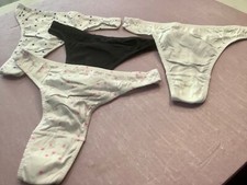 Women Panties Thongs 4 pairs lot size XL 100 cotton soft Bangladesh in ASST Col
