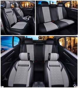 COPRISEDILI AUTO DACIA SANDERO FODERE BICOLORE NERO GRIGIO CHIARO