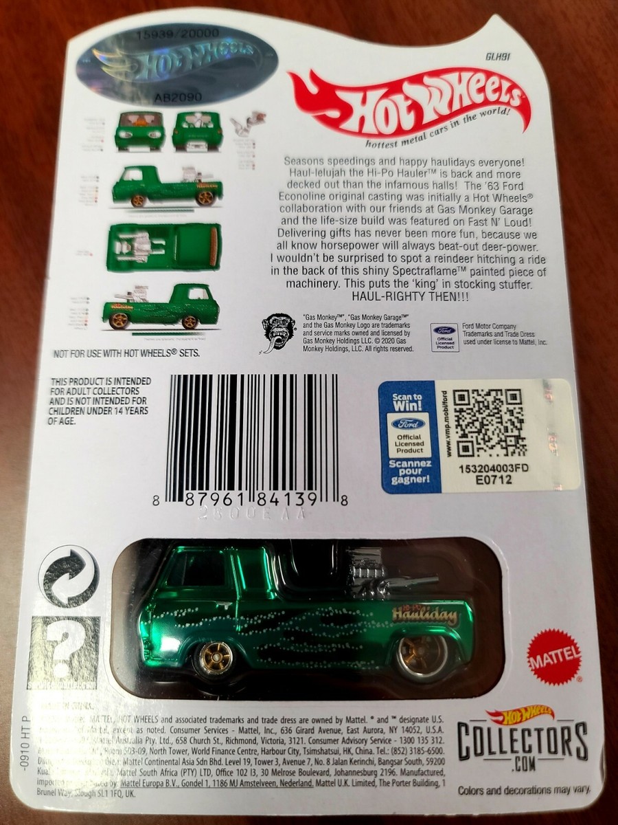 Hot Wheels 2020 RLC Exclusive Holiday Gas Monkey Garage Hi
