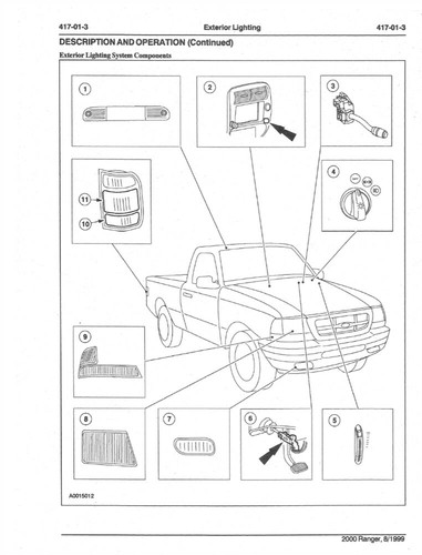 2000 Ford Ranger Shop Service Repair Manual - Bild 9 von 9