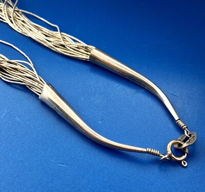 Carolyn Pollack CP Navajo 925 Sterling Silver 20 Strand