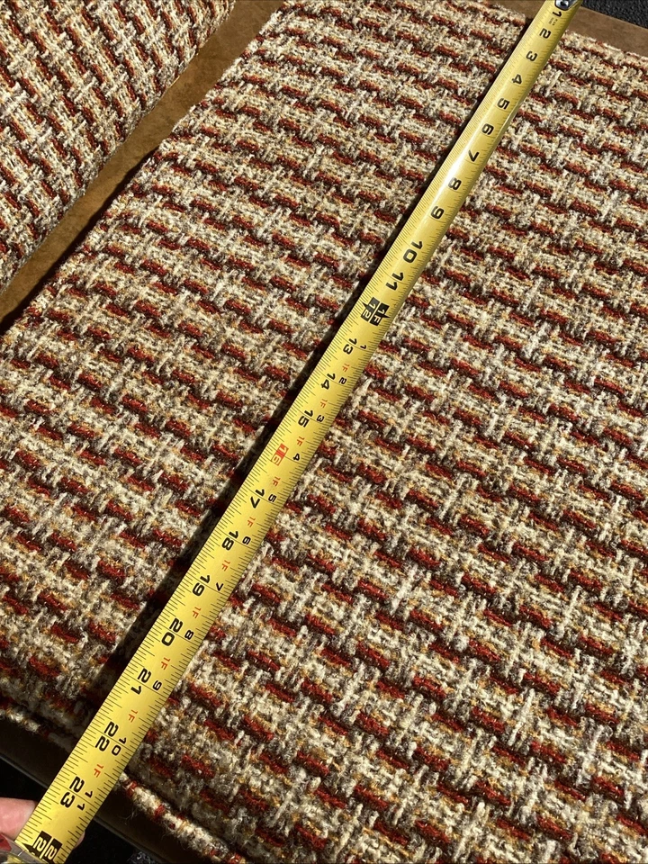 Cojín de asiento de silla MCM vintage años 60 70 *Cojín solo CHAISE patrón loco XX Foto 4 de 4