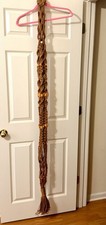 Boho Handmade Vintage Macrame Plant Hanger wood Bead 72 XL Hippie Decor Ceiling