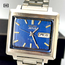 Seiko Actus Automatic Blue Dial Watch 7019-50...