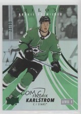 2022-23 Trilogy Rookie Premieres Green 23/99 Level 1 Fredrik Karlstrom #134 0wu7