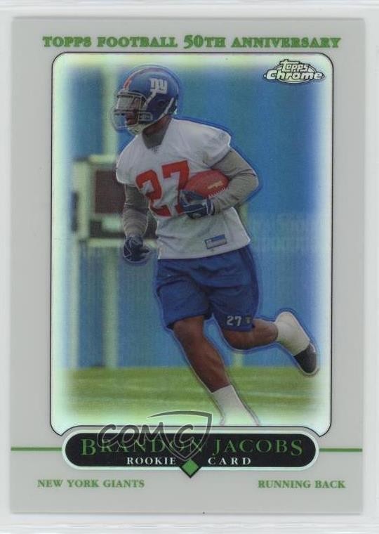 2005 Topps Chrome Refractor Brandon Jacobs #216 Rookie RC 3n7