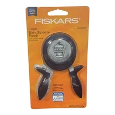 Sealed Pack Fiskars large easy squeeze punch - Cupcake