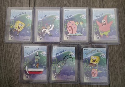 SpongeBob SquarePants First Edition Trading Card Lot 7 Cards SpongeBob, Sandy