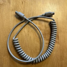 Apple Macintosh OEM IIGS Coiled ADB Keyboard Cable 590-0361-B 3' Feet - Working