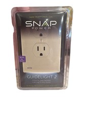SnapPower GuideLight 2 LED Night Light Wall Plate for Duplex Outlet White