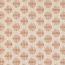 Red Performance Geometric Woven Pattern Upholstery Fabric by the Yard