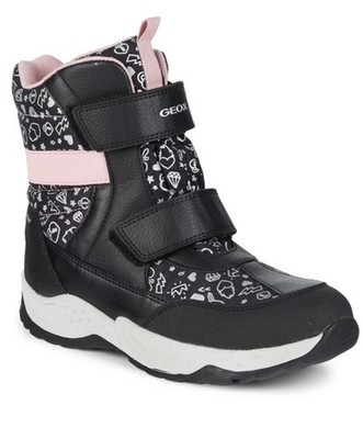Geox Respira Sentiero  Waterproof Snow Boots  Shoes Size 32/1 US *Black/Pink*GUC