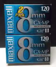Maxell 8 MM 120 GX-MP High Quality Camcorder Videotape Factory Sealed 2 Pack