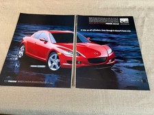 Mazda RX-8 2 page magazine advertisement ad It Hits on All Cylinders 2003