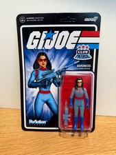 Super 7 G.I. Joe ReAction Cobra Baroness Glow Patrol Unpunched Figure - New