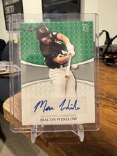 Macon Winslow 2022 Leaf Perfect Game 1st Prospect RC Auto #1/1 Pre Prod Proof