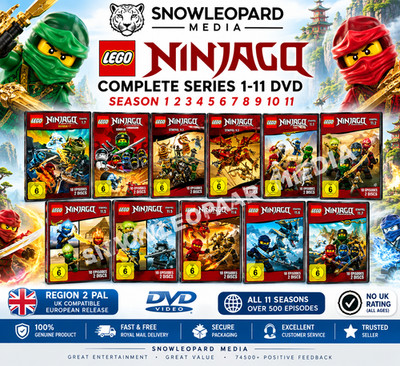 LEGO NINJAGO COMPLETE SERIES 1-11 DVD SEASON 1 2 3 4 5 6 7 8 9 10