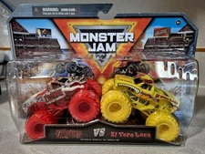 ZOMBIE VS EL TORO LOCO SPINMASTER MONSTER JAM TRUCKS 1/64, SERIES 29