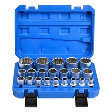 Steck N&uuml;sse Set Vielzahn 8-36mm 12 Kant 1/2 Zoll XZN Au&szlig;envielzahn N&uuml;sse