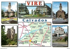 14 - Vire - Multivues - Carte Géographique Michelin - CPM - Voir Scans Recto-Ver