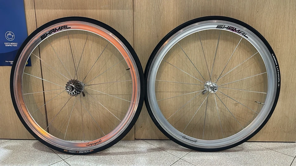 Campagnolo Shamal 8s 8v Vintage wheelset 90s Chorus No Record