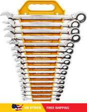 Gearwrench 16 Piece Ratcheting Combination Wrench Set With Tray Metric 9416