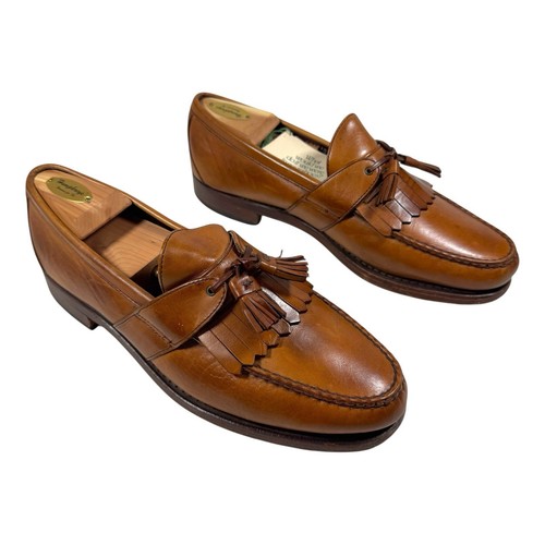 Allen Edmonds Enfield braune Leder-Loafer mit Quasten Größe 11D schöner Zustand - Bild 3 von 14