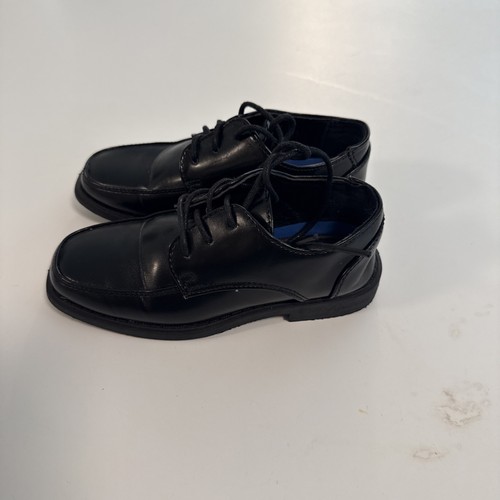 Josmo Basic Casual Boys Wedding Dress Shoes Oxford Black Big Kid Size 10 - Picture 4 of 8