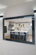 Designer Oversized Extra Large Bevelled Edge Wall Mirror - Excellent Condition