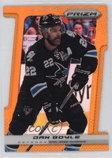 2013-14 Panini Prizm Orange Die-Cut Prizm 14/50 Dan Boyle #176 0k41