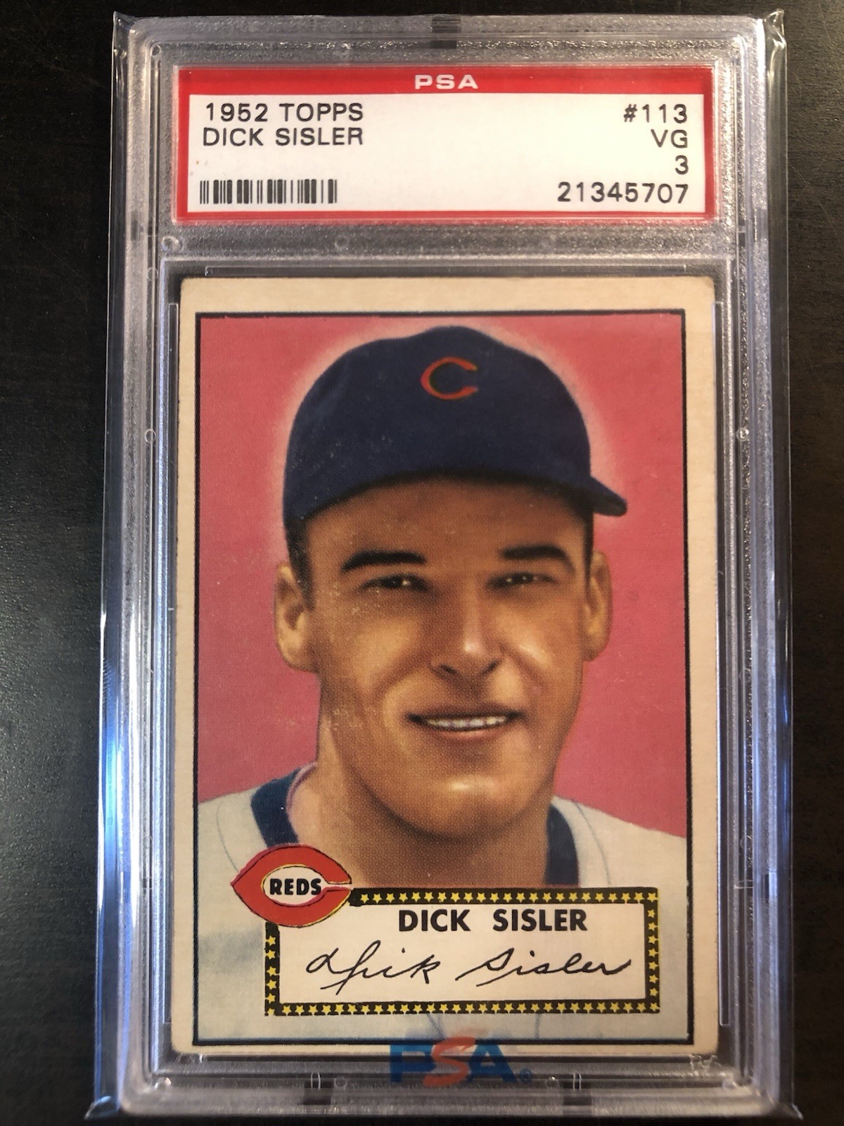 1952 Topps #113 Dick Sisler  PSA VG 3