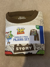 NEW, TOY STORY TODDLER 2 PIECE FLANNEL PAJAMAS SET, SIZE 5T
