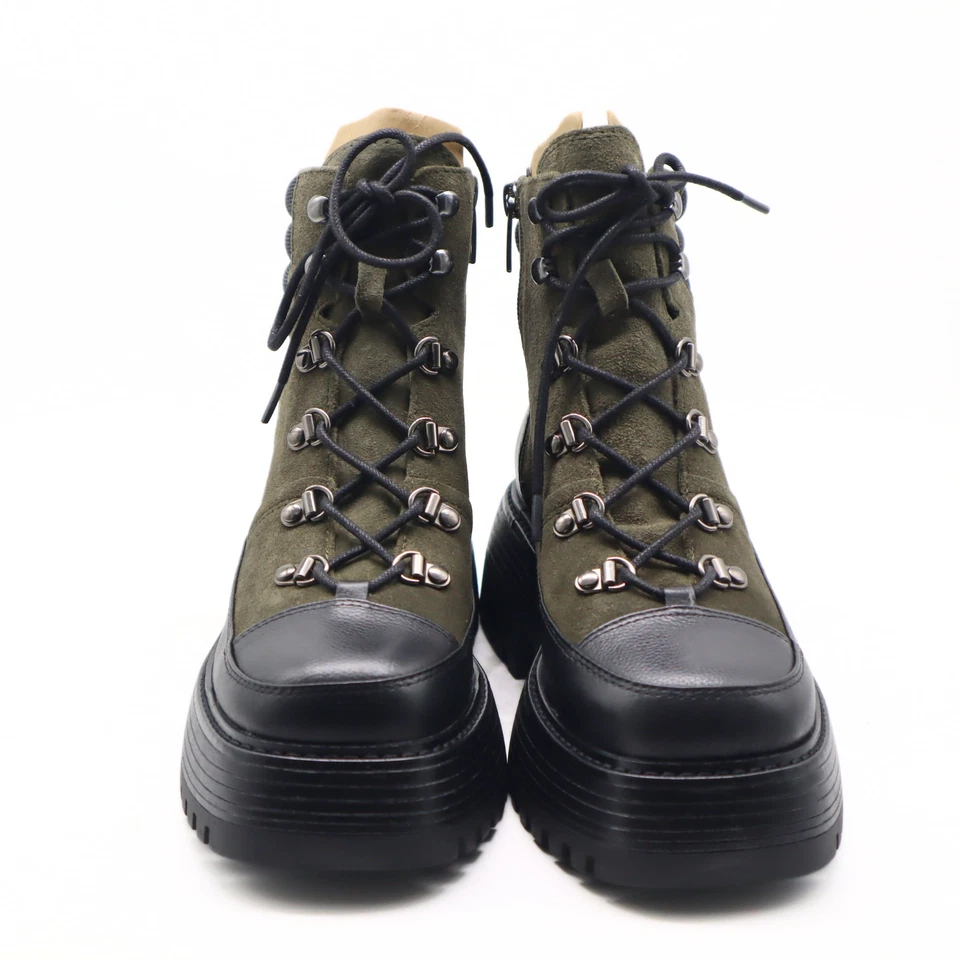 Vince Camuto Mujer Mertami Botín con Cordones Combate Negro/Kale 8 - NUEVO Foto 4 de 4