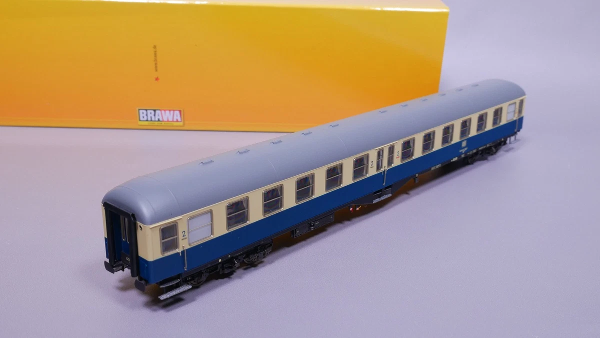 H0 DC Brawa 58022 Schnellzugwagen 2. Kl. Byl421 DB LED OVP #ST_474
