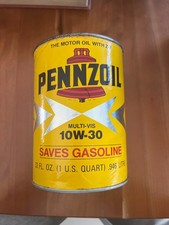RARE! SIGNED Arnold Palmer signed Pennzoil Can 10W-30
