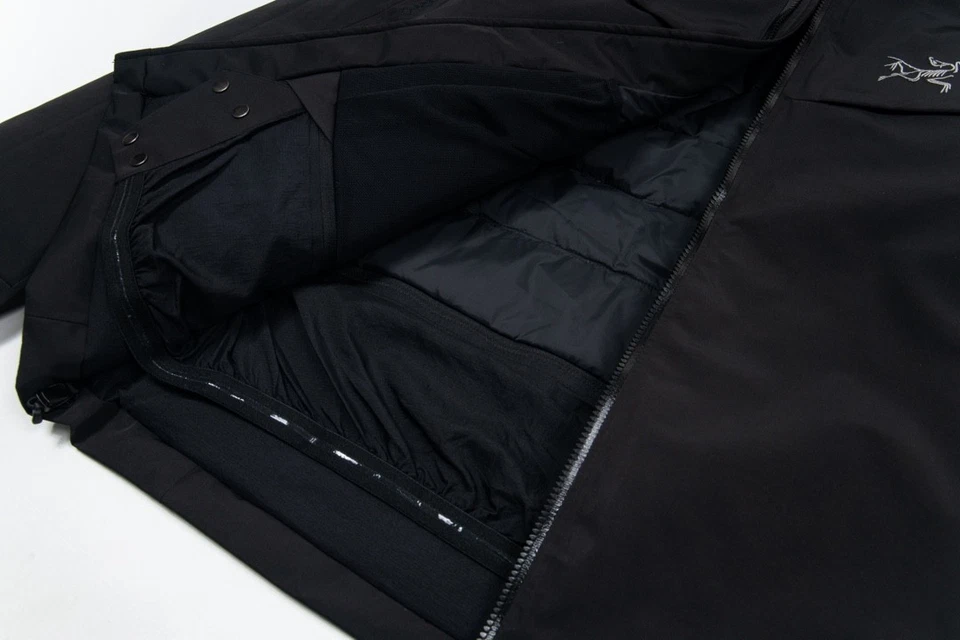 ARC Pájaro Bordado Macai Pato Plumón Parka Chaqueta Carcasa Dura Exterior Abrigo con Capucha Foto 4 de 4