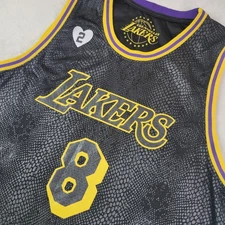 Lakers Kobe Bryant #8 Statue Ceremony SGA GIVEAWAY Snake Skin Jersey 2/8/24 XL
