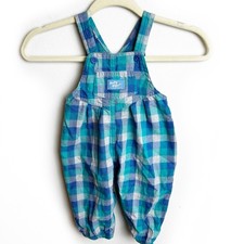 Baby B'gosh Vestbak vintage plaid overalls size: 18M
