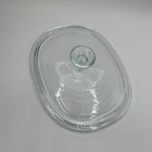 Pyrex Glass Oval Lid F 12 C Replacement Glass Corning Ware Casserole Top 9.5"