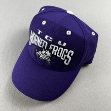 Vintage TCU Horned Frogs Hat Cap Snapback Pur...