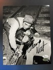 BATMAN Adam West & Malachi Throne Original Autographed 8X10 