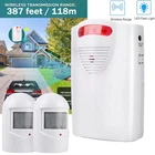 Wireless Driveway Alarm 118M Long Range IP44 Waterproof Outdoor Motion Detector