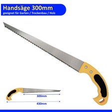 Hands&auml;ge Holzs&auml;ge Asts&auml;ge Baums&auml;ge Fuchsschwanz 30cm Gartens&auml;ge S&auml;ge Holz Rigips