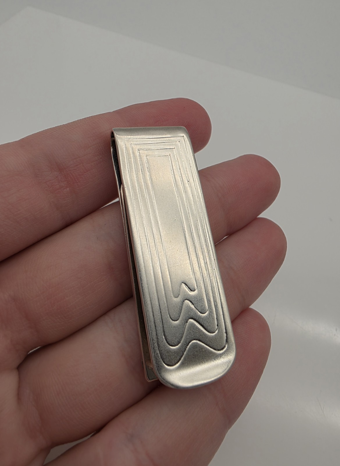 Hans Hansen Sterling Silver 925 Money Clip Denmark