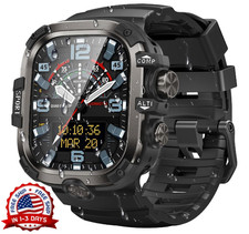 Waterproof Watch Case  Band with Tempered Glass   46mm Smartwatch Protection