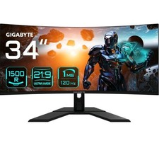 Gigabyte GS34WQC 34" Widescreen VA LED Black Curved Monitor 3440x1440 1ms 2xHDMI