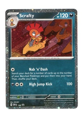 Scrafty (Cosmos Holo) 188 Promo Holo SV: Scarlet & Violet Promo Card Pokemon NM