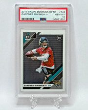 2019 Panini Donruss Optic Rookie Gardner Minshew II RC Card# 142 PSA 10. rookie card picture