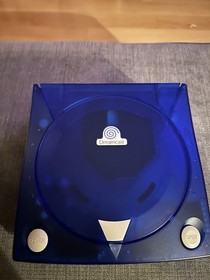 Sega Dreamcast console PAL with new  Translucent blue Shell &  Mods Very Clean